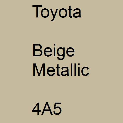 Toyota, Beige Metallic, 4A5.